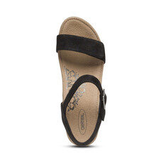 AETREX WOMEN'S SYDNEY-BLACK SUEDE