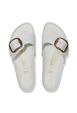 BIRKENSTOCK MADRID HAMMERED BIG BUCKLE HIGH SHINE LEATHER-ANTIQUE WHITE