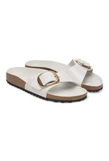 BIRKENSTOCK MADRID HAMMERED BIG BUCKLE HIGH SHINE LEATHER-ANTIQUE WHITE