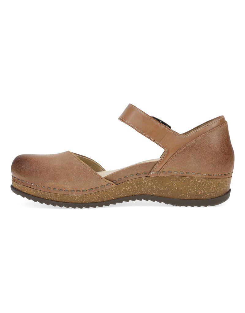 DANSKO WOMEN'S MAE BURNISHED SUEDE-TAN