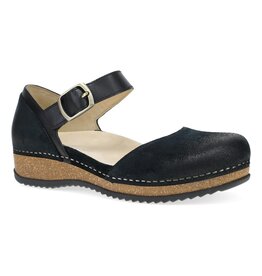 DANSKO WOMEN'S MAE BURNISHED SUEDE-BLACK