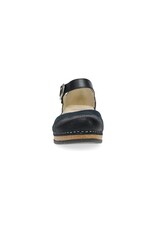 DANSKO WOMEN'S MAE BURNISHED SUEDE-BLACK