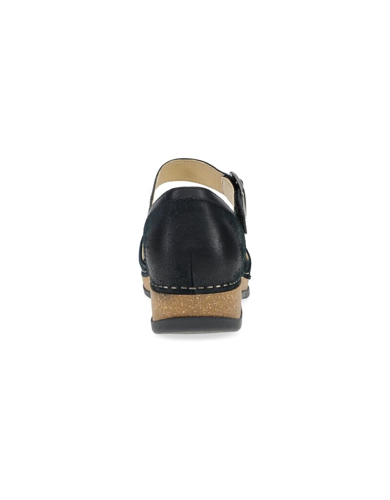 DANSKO WOMEN'S MAE BURNISHED SUEDE-BLACK