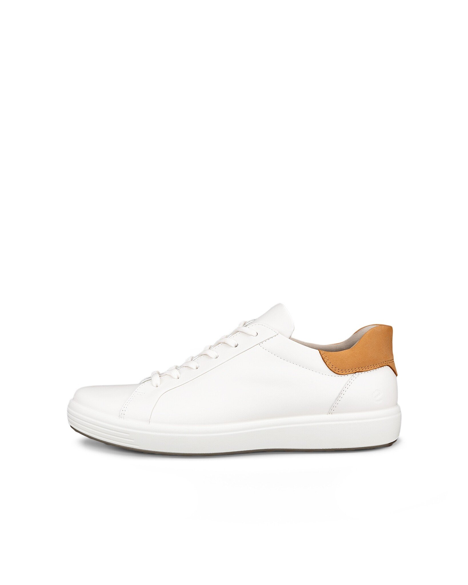 ECCO MEN'S SOFT 7 EASY SLIP-WHITE/LION