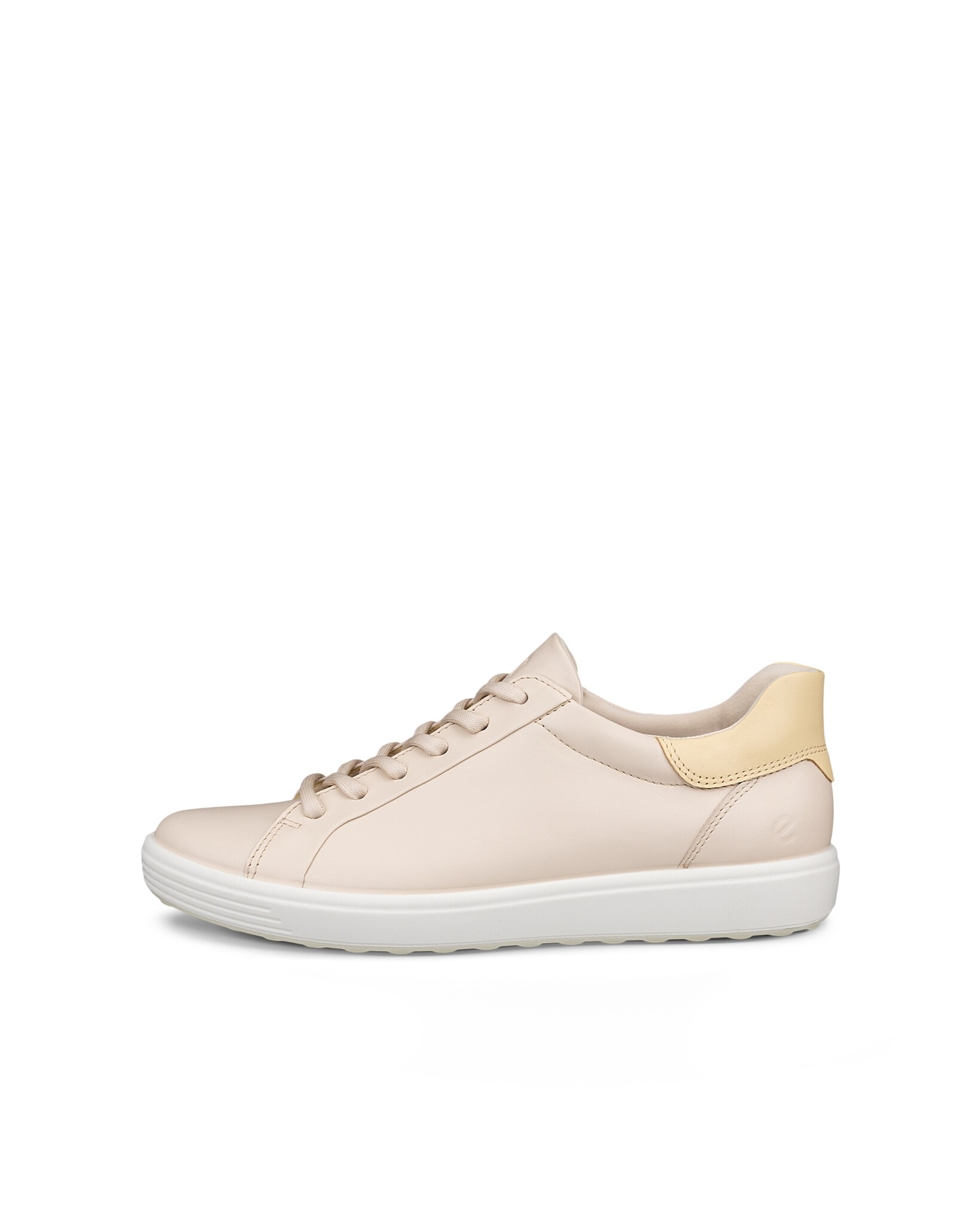 ECCO WOMEN'S SOFT 7 EASY SNEAKER-LIMESTONE/STRAW