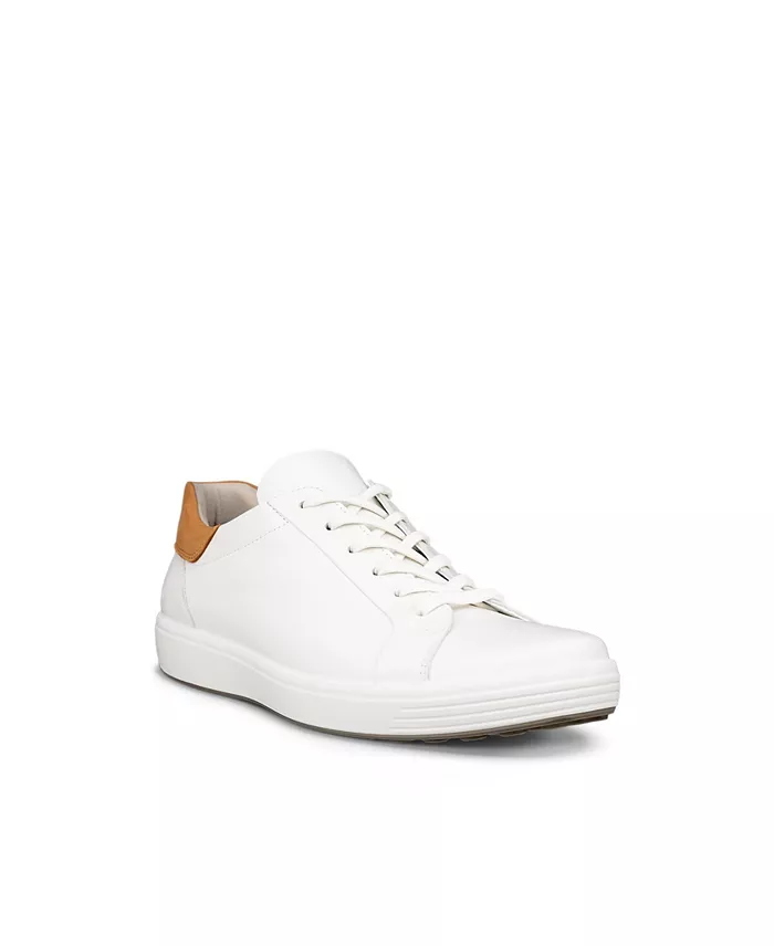 ECCO MEN'S SOFT 7 EASY SLIP-WHITE/LION