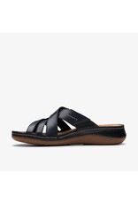 CLARKS WOMEN'S CECILY SLIDE LEATHER-BLACK