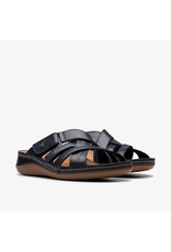 CLARKS WOMEN'S CECILY SLIDE LEATHER-BLACK