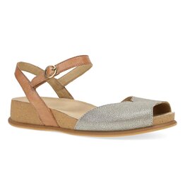 DANSKO WOMEN'S CASS PLATINO/TAN LEATHER