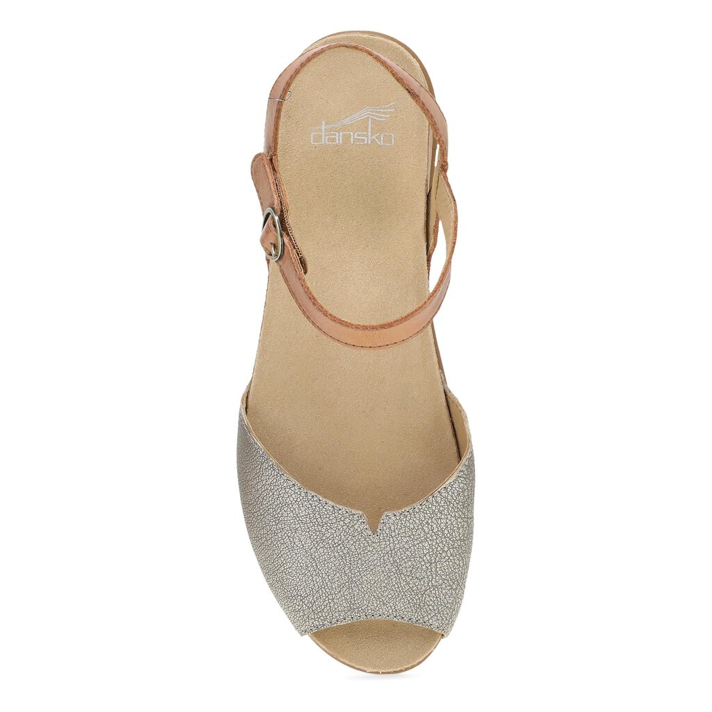 DANSKO WOMEN'S CASS PLATINO/TAN LEATHER