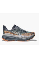 HOKA ONE ONE WOMEN'S STINSON 7-GREY SKIES/PALE TANGERINE