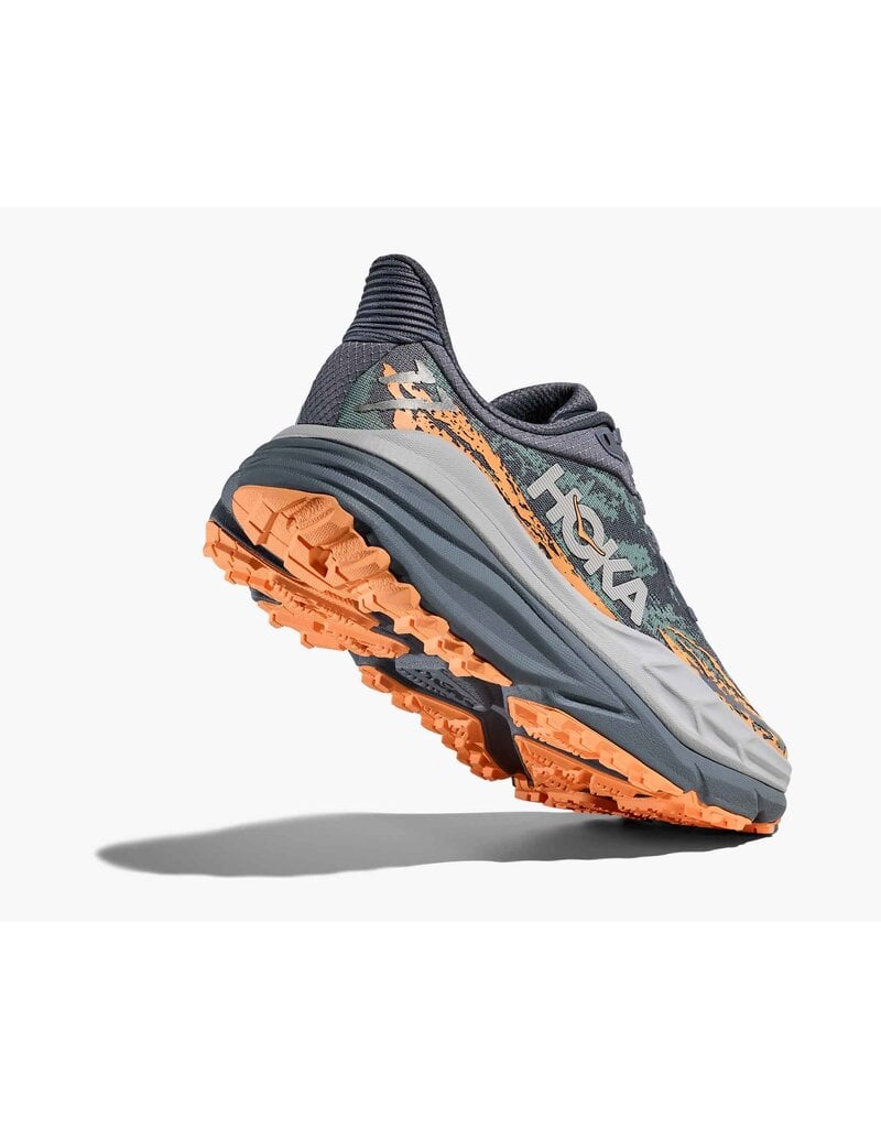 HOKA ONE ONE WOMEN'S STINSON 7-GREY SKIES/PALE TANGERINE