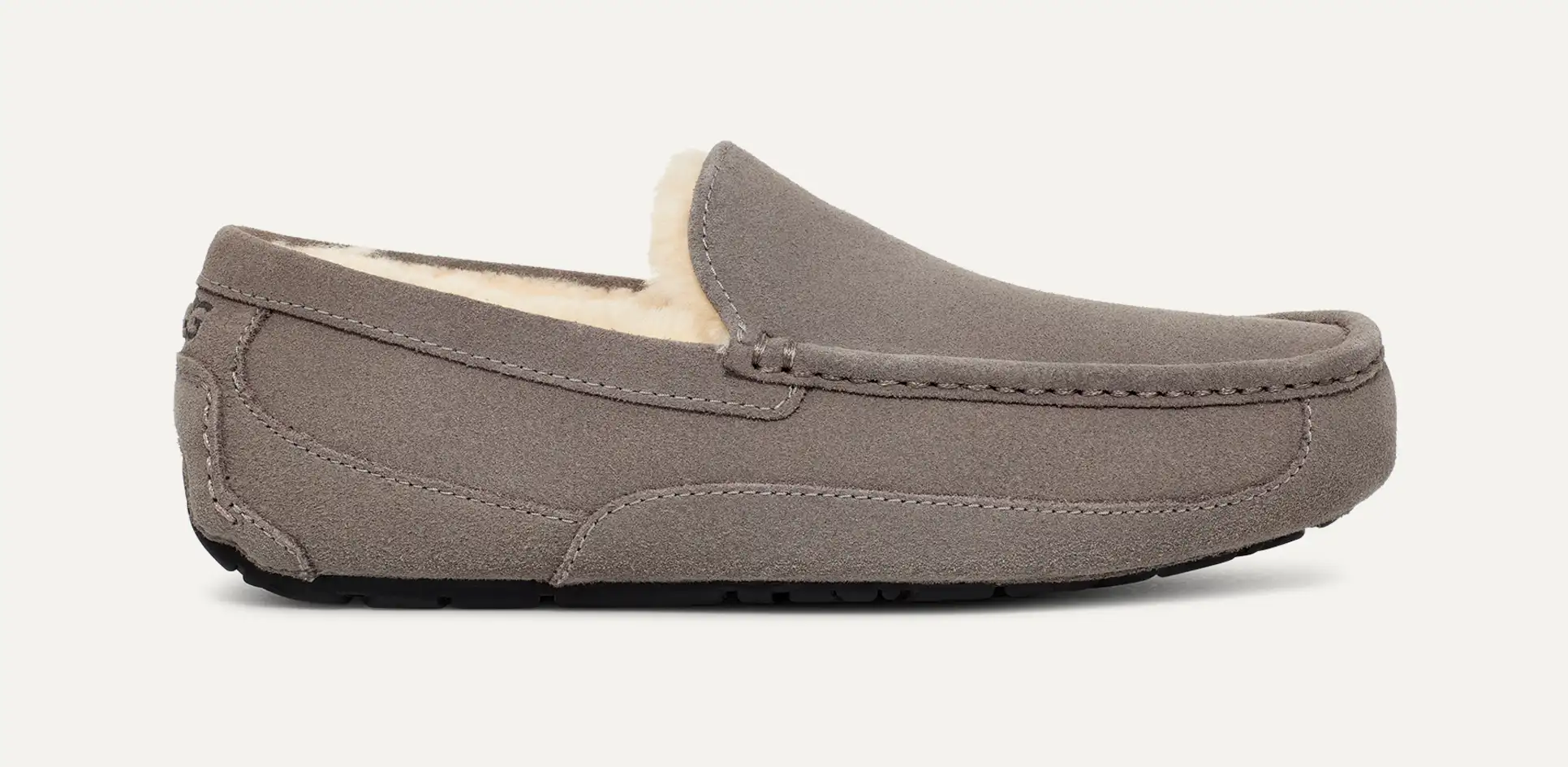 UGG MEN'S ASCOT SLIPPER-GREY 9