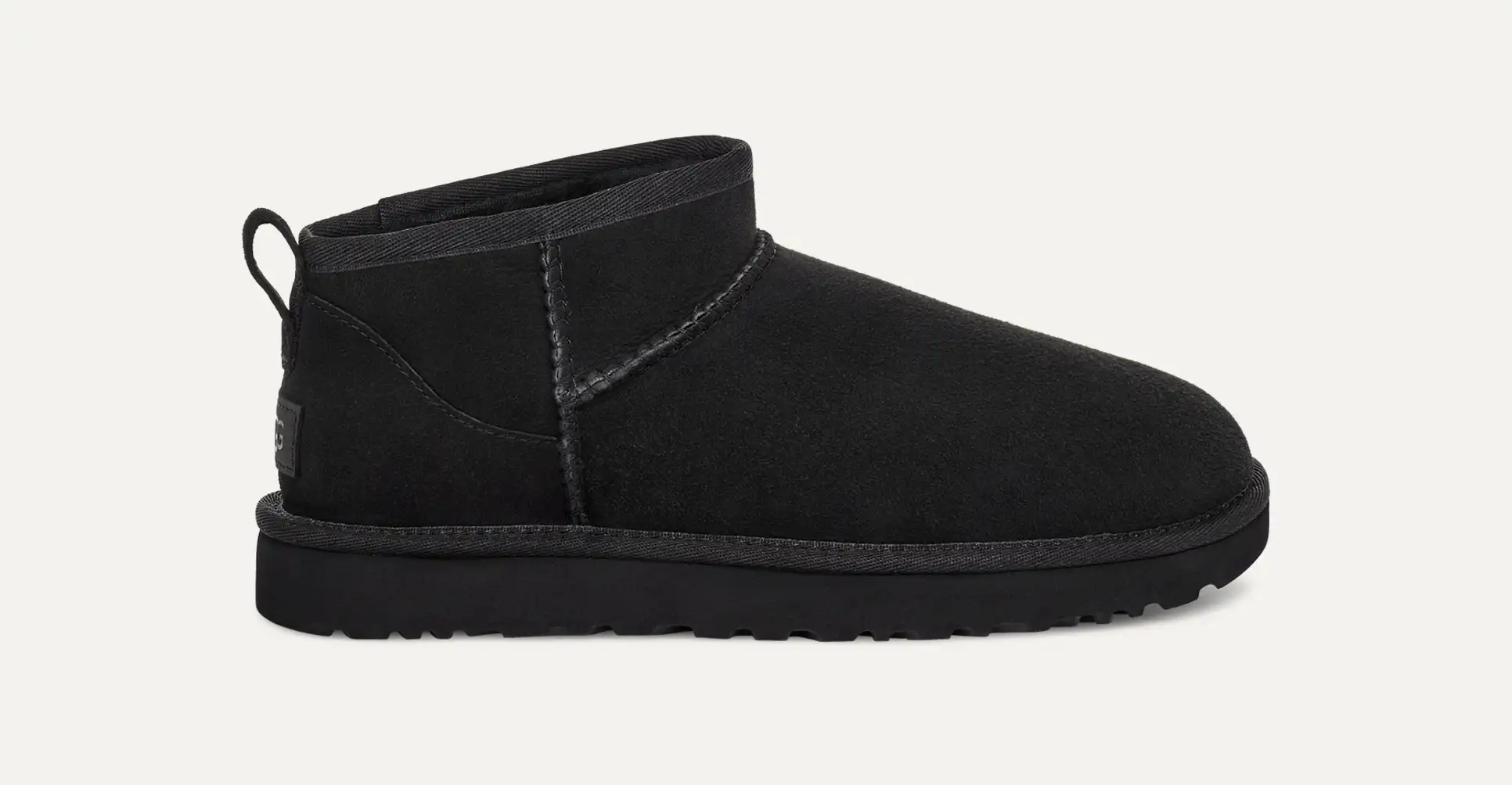 UGG WOMEN'S CLASSIC ULTRA MINI BOOT-BLACK
