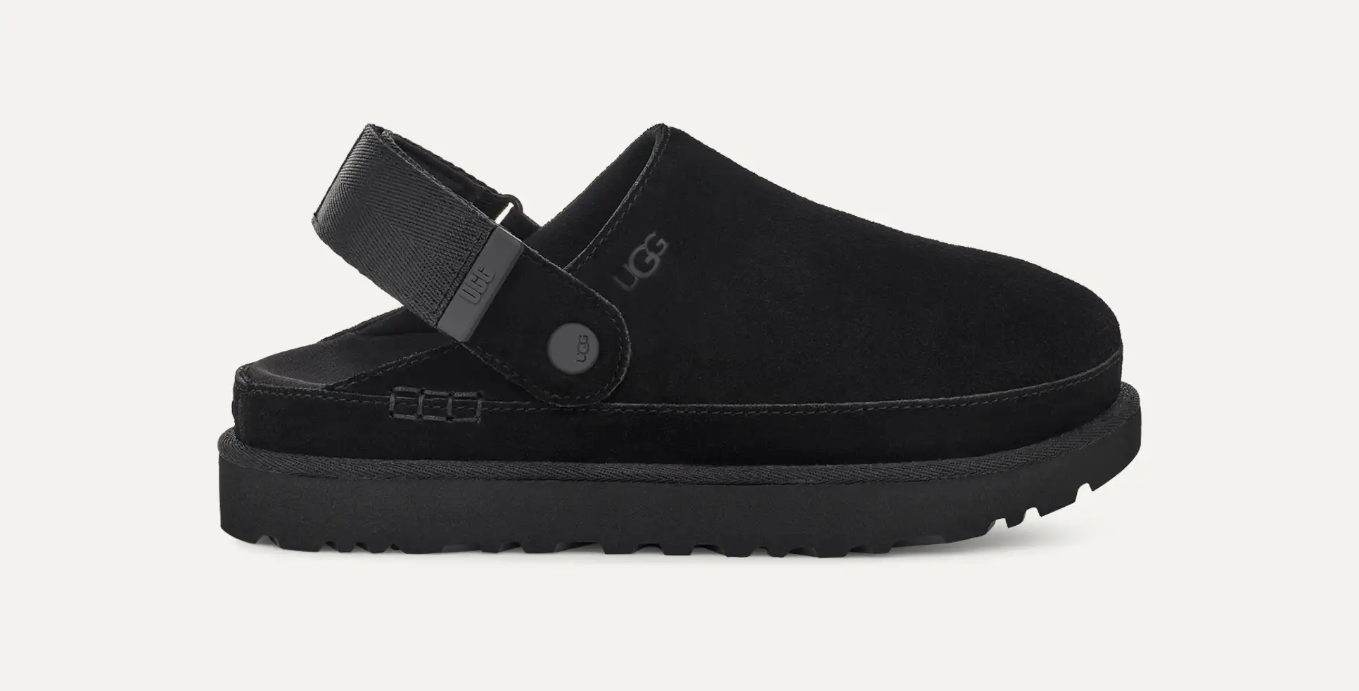 UGG WOMEN'S GOLDENSTAR CLOG-BLACK
