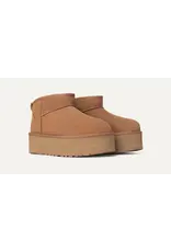 UGG WOMEN'S CLASSIC ULTRA MINI PLATFORM BOOT-CHESTNUT