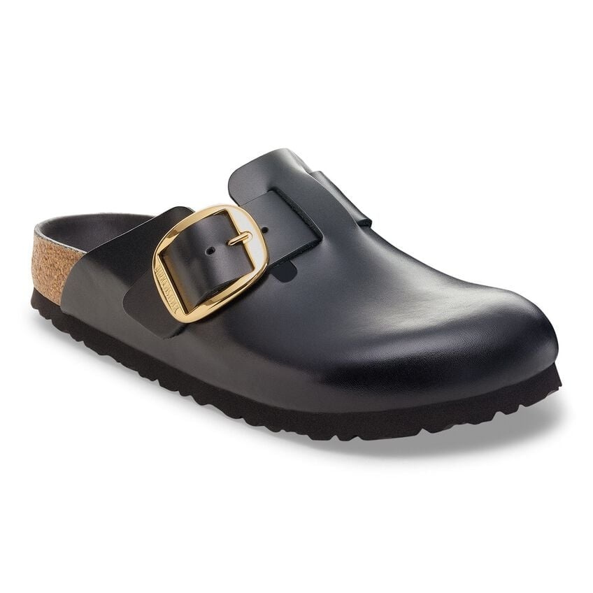 BIRKENSTOCK BOSTON BIG BUCKLE LEATHER-AMALFI BLACK