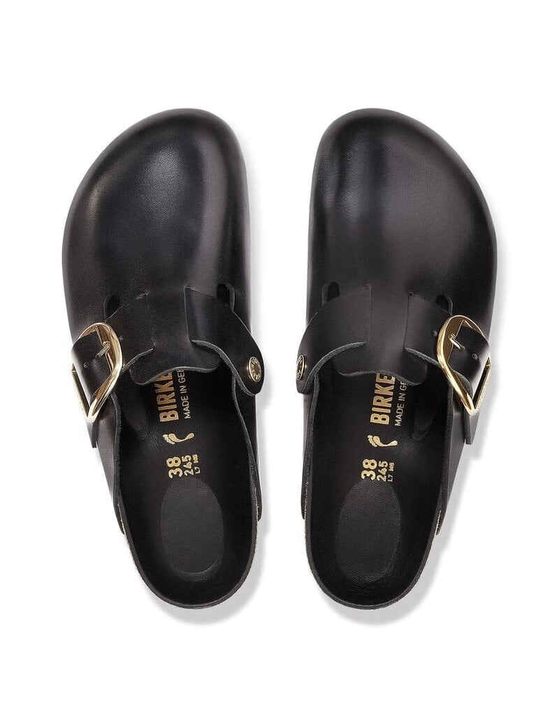 BIRKENSTOCK BOSTON BIG BUCKLE LEATHER-AMALFI BLACK