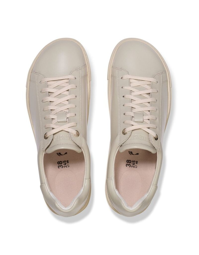 BIRKENSTOCK BEND LEATHER-GLOSSY OYSTER