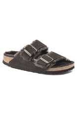 BIRKENSTOCK ARIZONA SHEARLING SUEDE-MOCHA