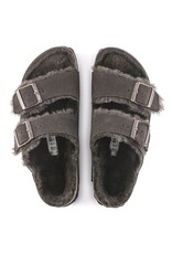 BIRKENSTOCK ARIZONA SHEARLING SUEDE-MOCHA