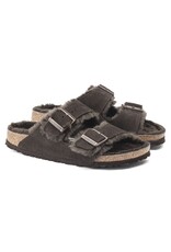 BIRKENSTOCK ARIZONA SHEARLING SUEDE-MOCHA