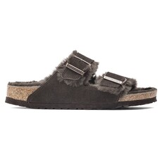 BIRKENSTOCK ARIZONA SHEARLING SUEDE-MOCHA | BEND SHOE CO
