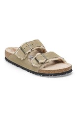 BIRKENSTOCK ARIZONA SUEDE/SHEARLING-SHEARLING TAUPE/SANDCASTLE
