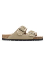 BIRKENSTOCK ARIZONA SUEDE/SHEARLING-SHEARLING TAUPE/SANDCASTLE