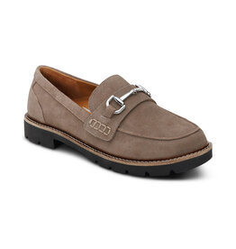 AETREX WOMEN'S COLLETTE-TAUPE SUEDE