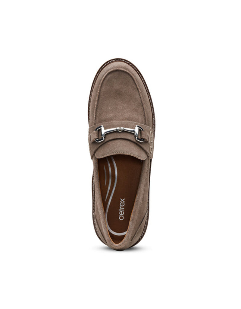 AETREX WOMEN'S COLLETTE-TAUPE SUEDE