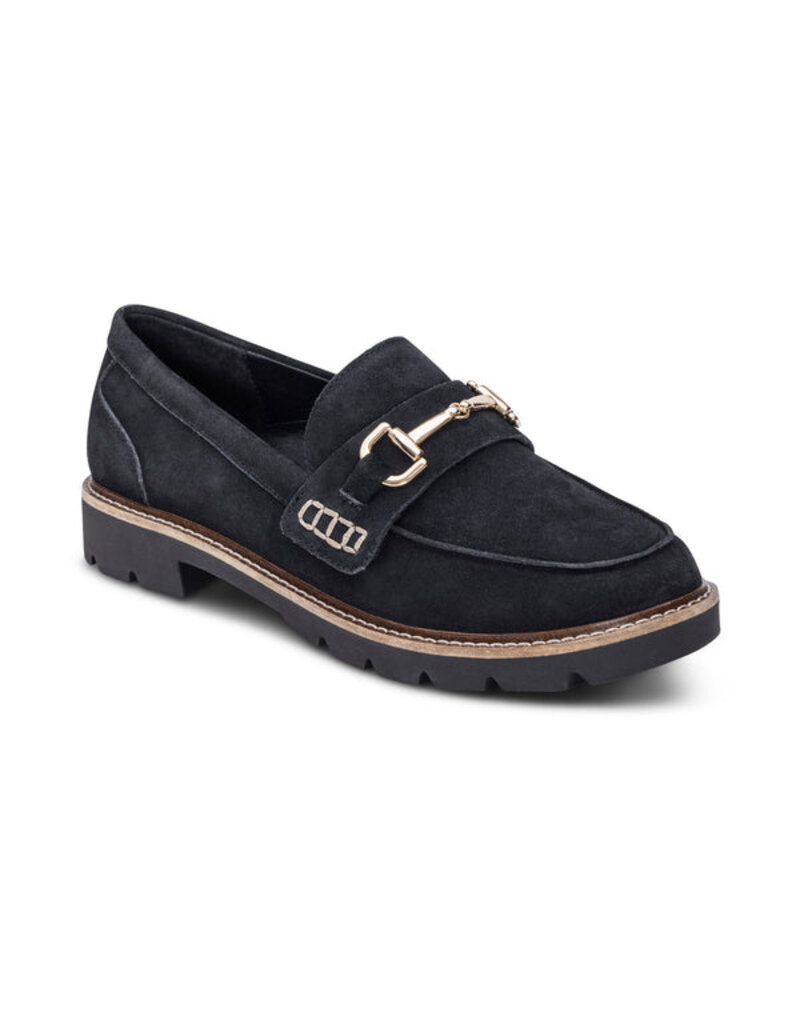 AETREX WOMEN'S COLLETTE-BLACK SUEDE