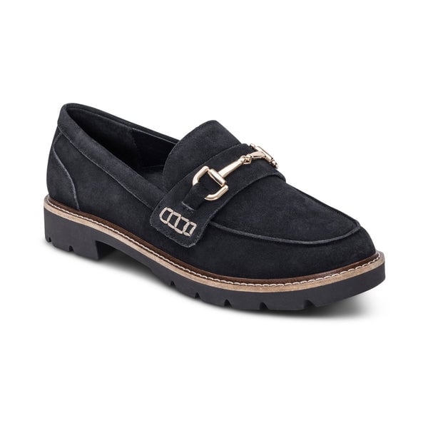 AETREX WOMEN'S COLLETTE-BLACK SUEDE