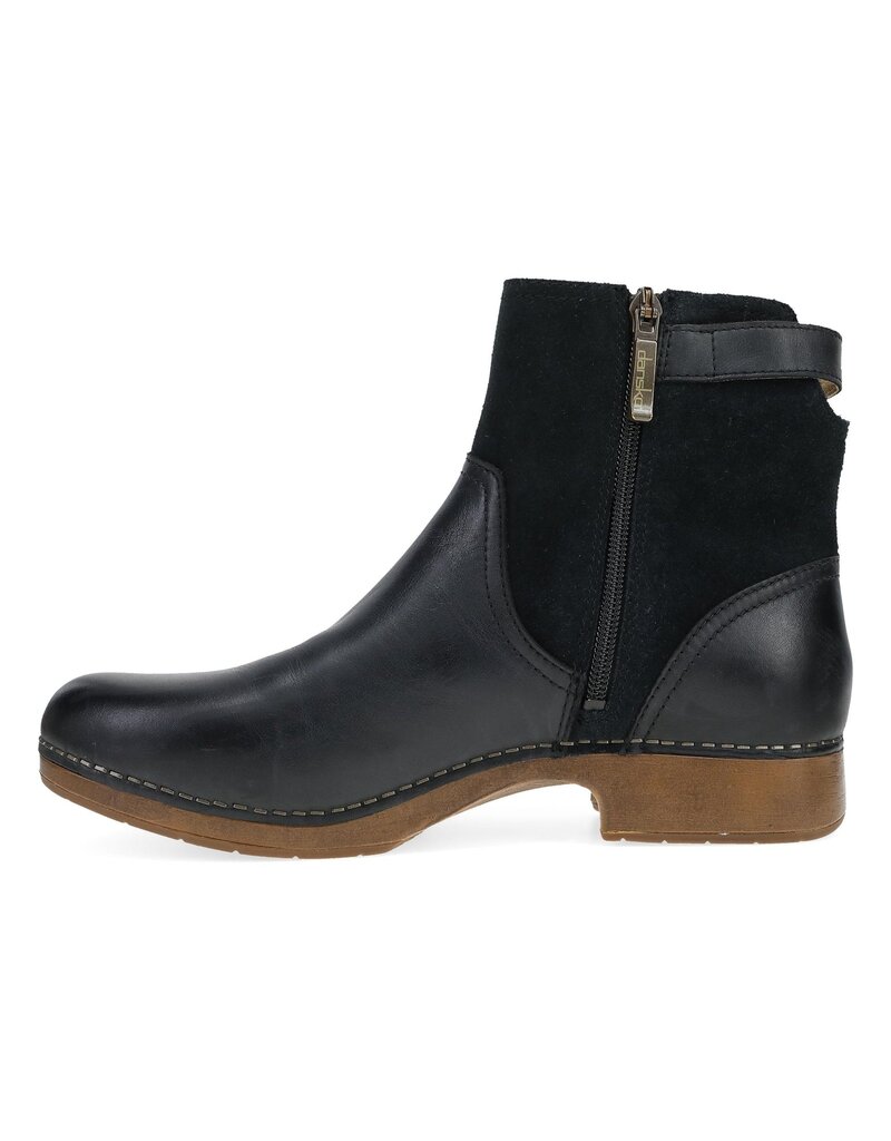 DANSKO WOMEN'S MONIQUE BURNISHED CALF-BLACK