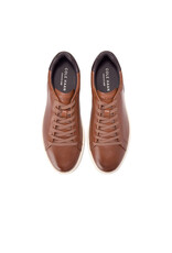 COLE HAAN MEN'S GRANDPRO ANGLEACE SNEAKER-BRITISH TAN/DARK CHOCOLATE/IVORY
