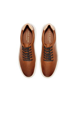 COLE HAAN MEN'S GRANDPRO RALLY LASER CUT SNEAKER BRITISH TAN/IVORY