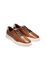 COLE HAAN MEN'S GRANDPRO RALLY LASER CUT SNEAKER BRITISH TAN/IVORY