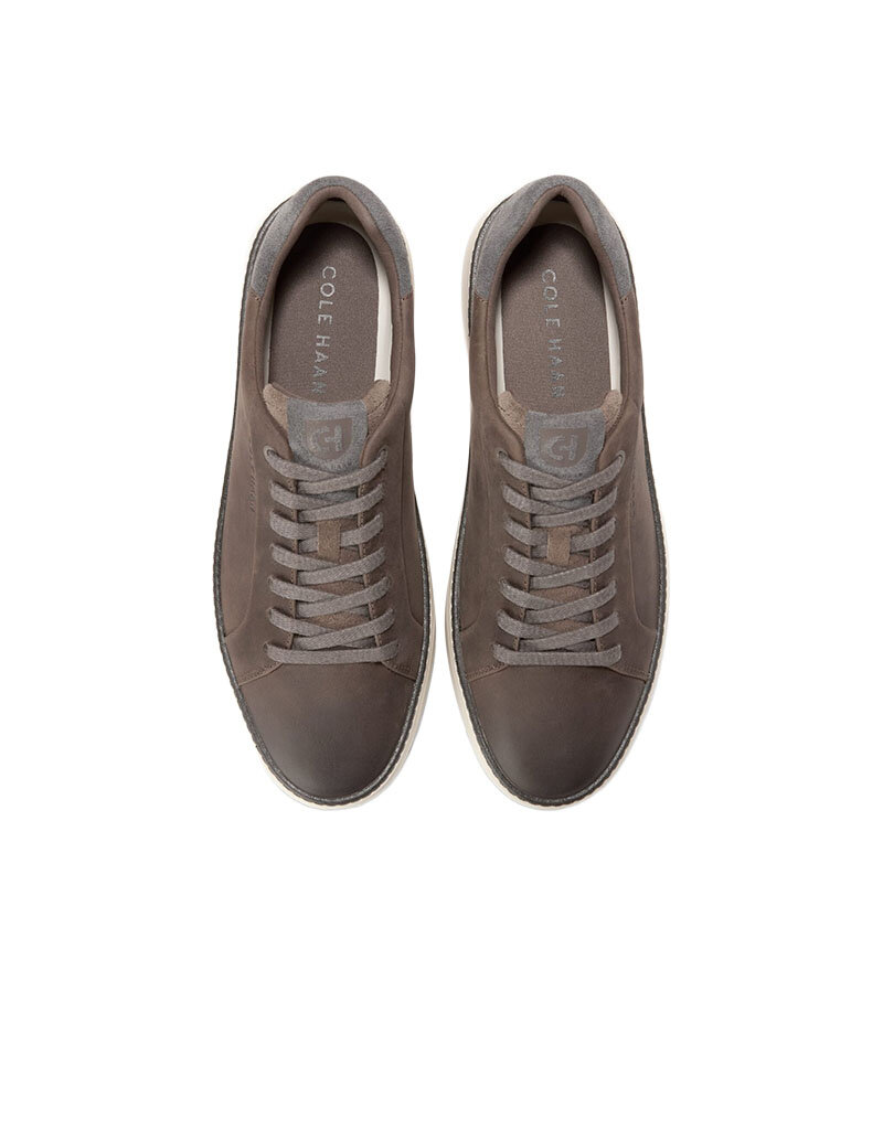 COLE HAAN MEN'S GRANDPRO TOPSPIN SNEAKER-MOREL/GREY PRINSTRIPE/IVORY