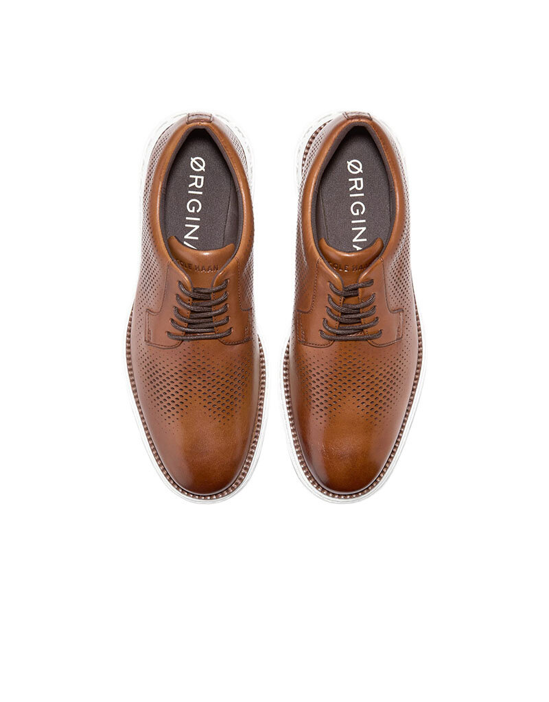 COLE HAAN MEN'S ORIGINAL GRAND 2.0-BRITISH TAN/OPTIC WHITE