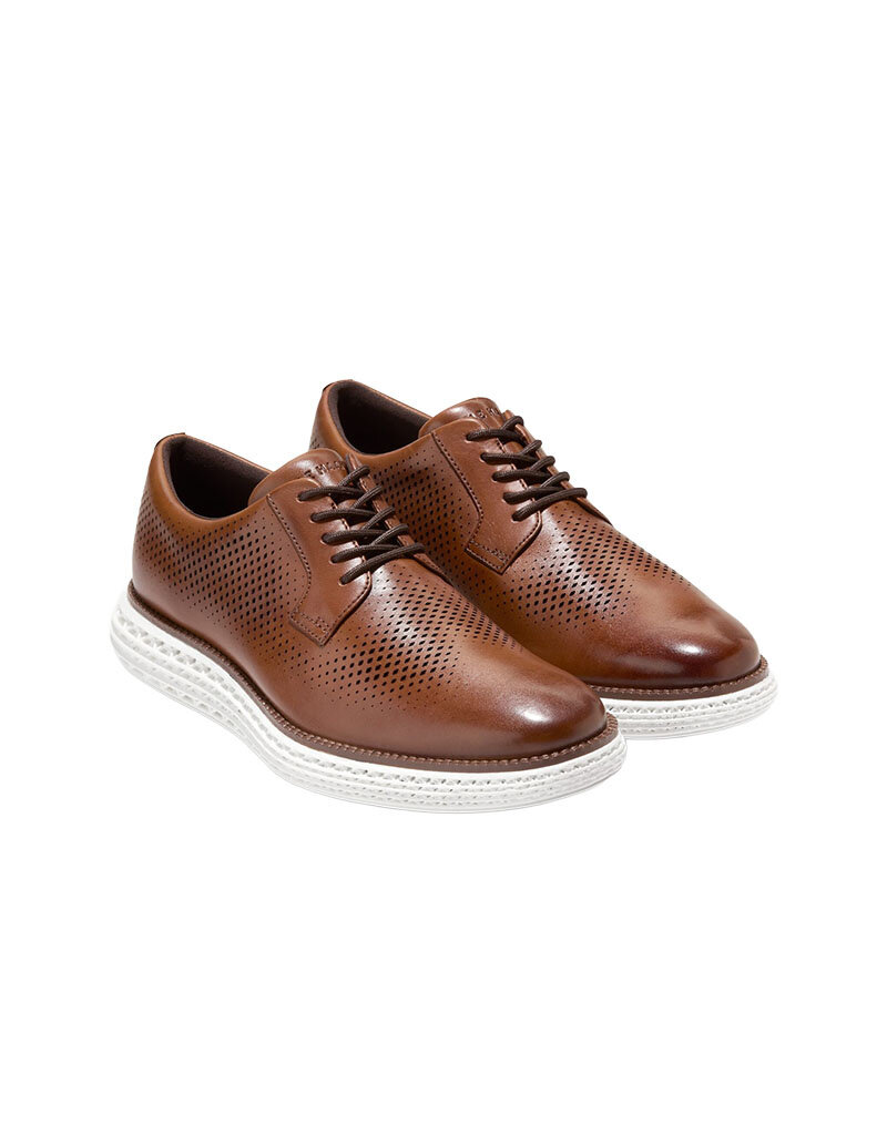 COLE HAAN MEN'S ORIGINAL GRAND 2.0-BRITISH TAN/OPTIC WHITE