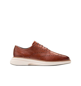 COLE HAAN MEN'S ORIGINAL GRAND CITYSPECTRE WINGTIP-WOODBURY/DARK NATURAL/IVORY