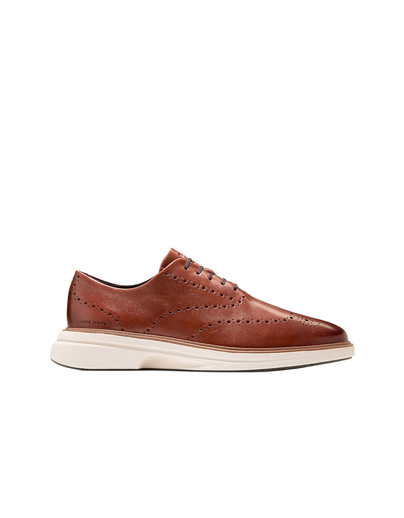 COLE HAAN MEN'S ORIGINAL GRAND CITYSPECTRE WINGTIP-WOODBURY/DARK NATURAL/IVORY