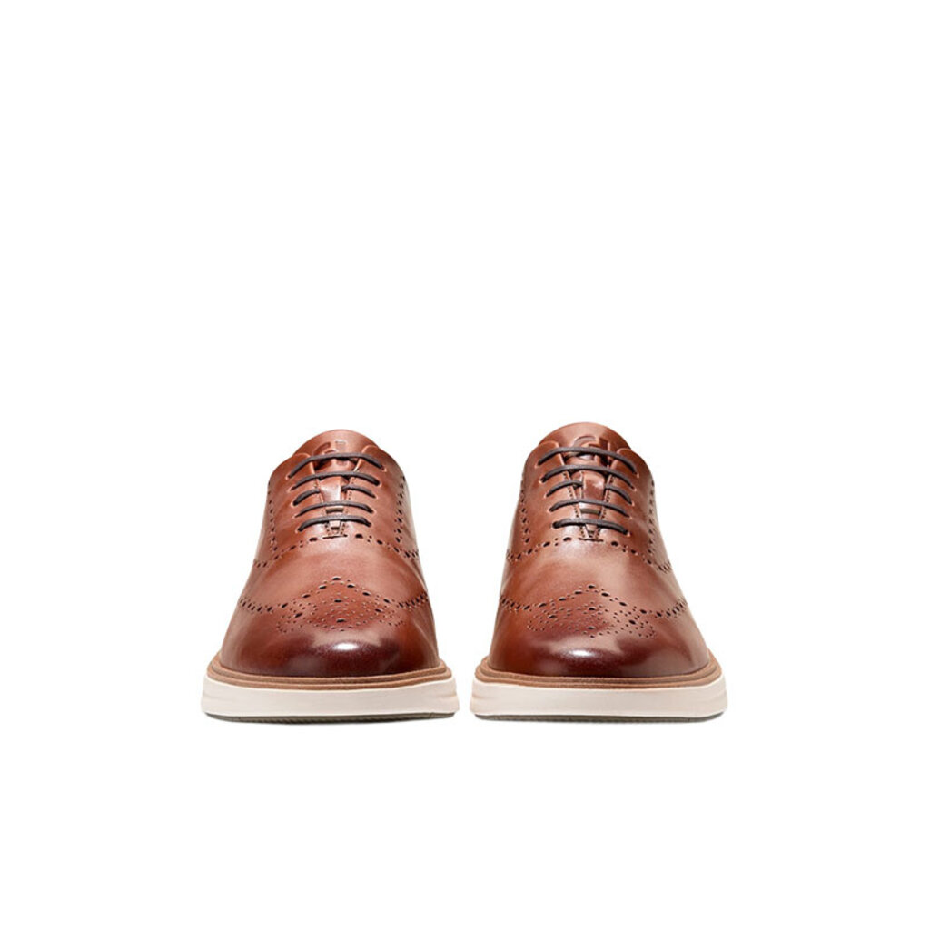 COLE HAAN MEN'S ORIGINAL GRAND CITYSPECTRE WINGTIP-WOODBURY/DARK NATURAL/IVORY