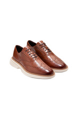 COLE HAAN MEN'S ORIGINAL GRAND CITYSPECTRE WINGTIP-WOODBURY/DARK NATURAL/IVORY