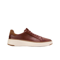 COLE HAAN MEN'S TOPSPIN SNEAKER-DARK BRICK/NEW CARAMEL/IVORY