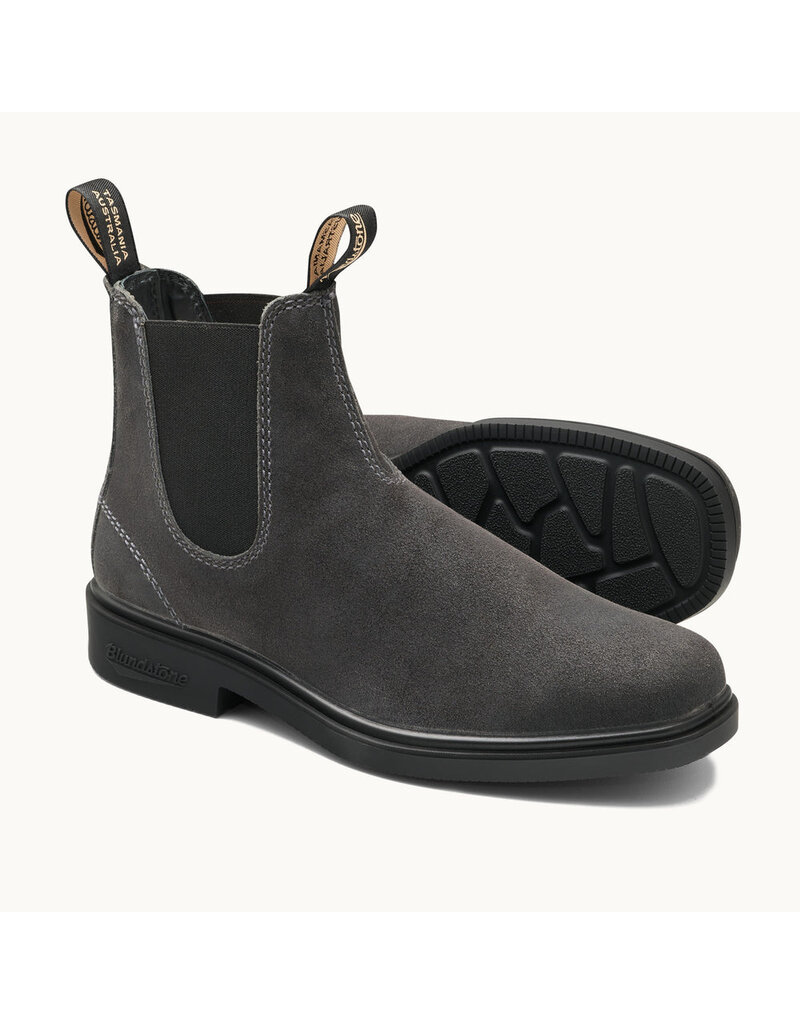 BLUNDSTONE DRESS CHELSEA-STEEL GREY SUEDE