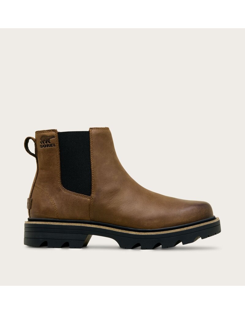 SOREL WOMEN'S REVEL RD CHELSEA WATERPROOF-TOBACCO/BLACK