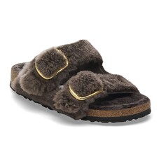 BIRKENSTOCK ARIZONA BIG BUCKLE SHEARLING-TEDDY CONCRETE GRAY