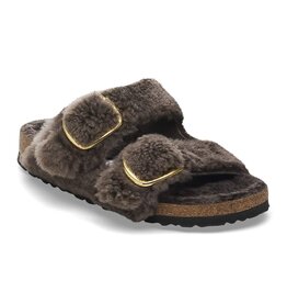 BIRKENSTOCK ARIZONA BIG BUCKLE SHEARLING-TEDDY CONCRETE GRAY