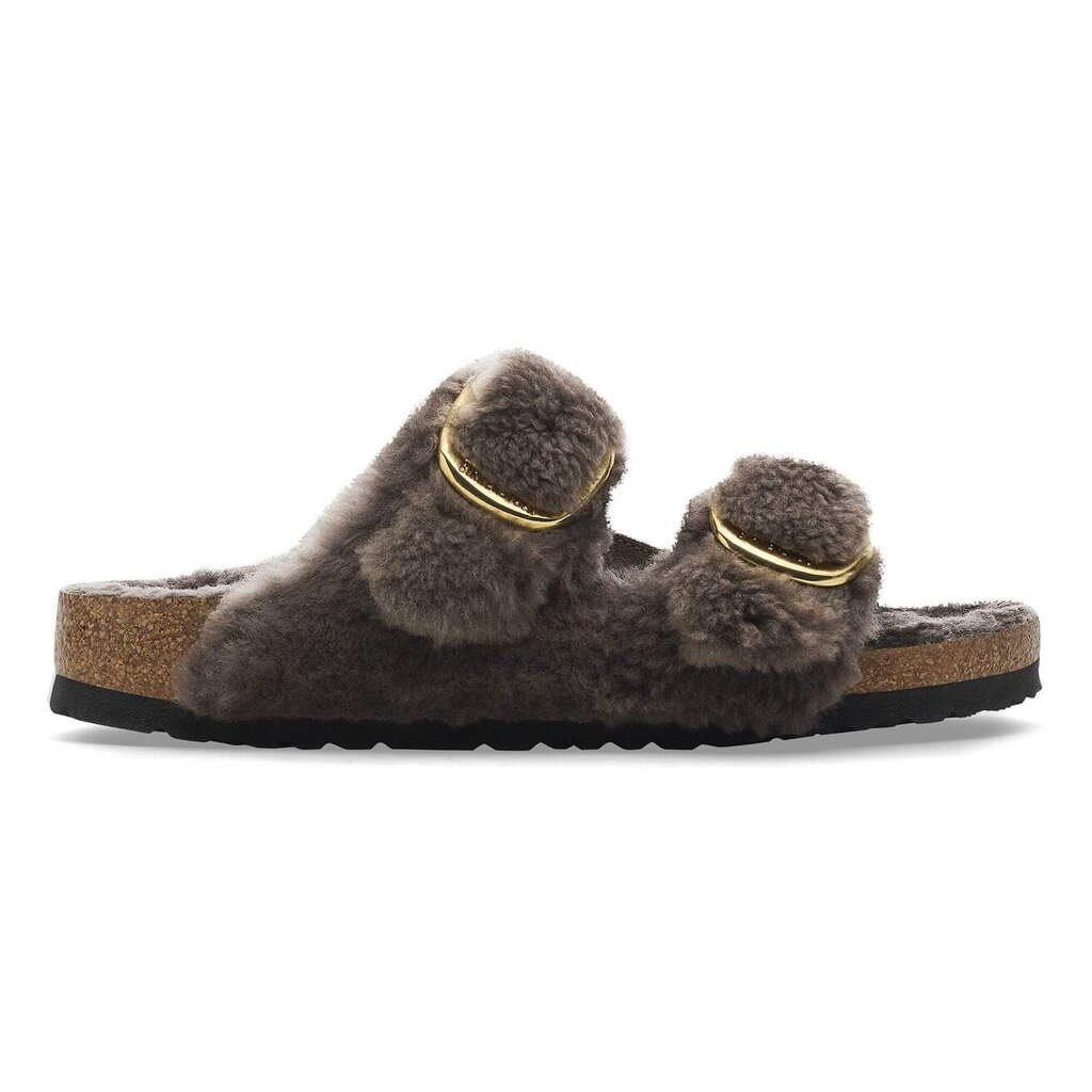 BIRKENSTOCK ARIZONA BIG BUCKLE SHEARLING-TEDDY CONCRETE GRAY